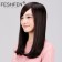 FESHFEN真發假發中長發梨花頭真人發絲時尚女士逼真機制手織頭套